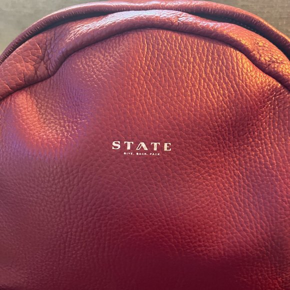 STATE Lorimer Mini Leather Backpack - Picture 3 of 6